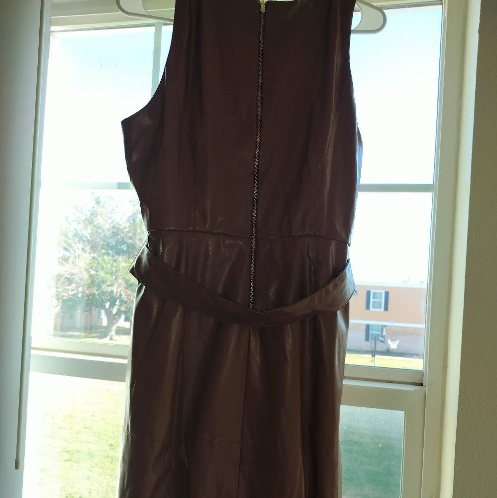 Taylor faux leather dress